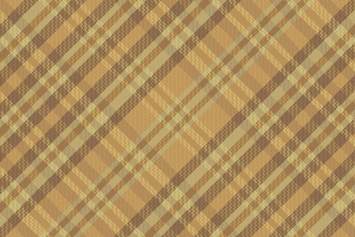 Tartan plaid pattern with texture and coffee color. vector
