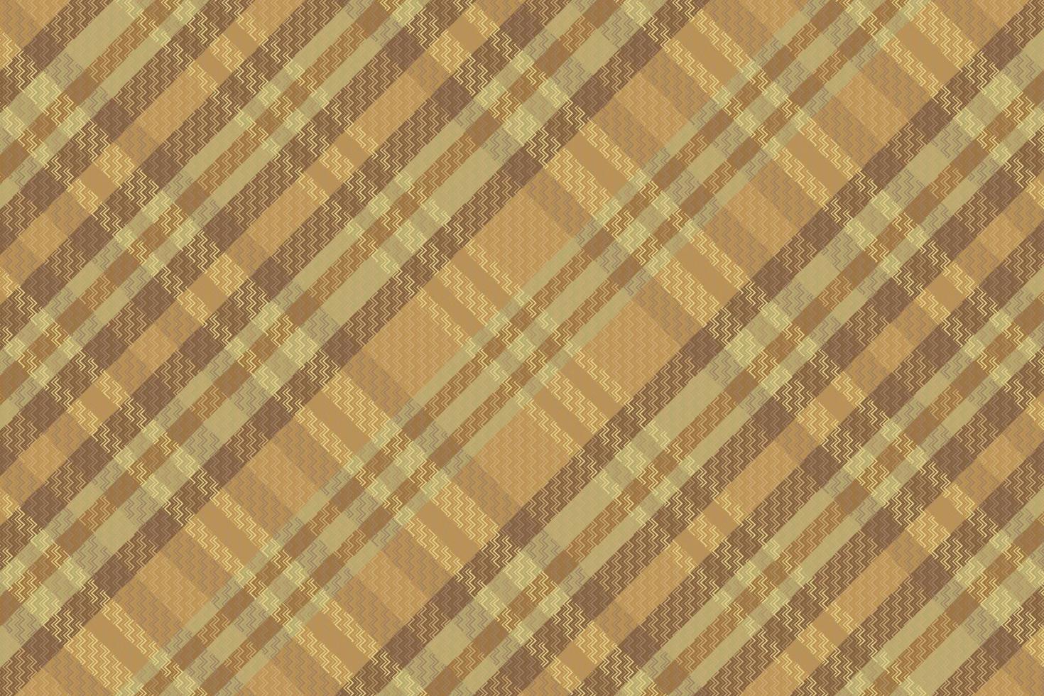 Tartan plaid pattern with texture and coffee color. vector