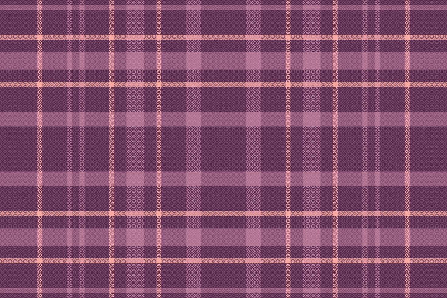 Tartan plaid pattern with texture and coffee color. vector