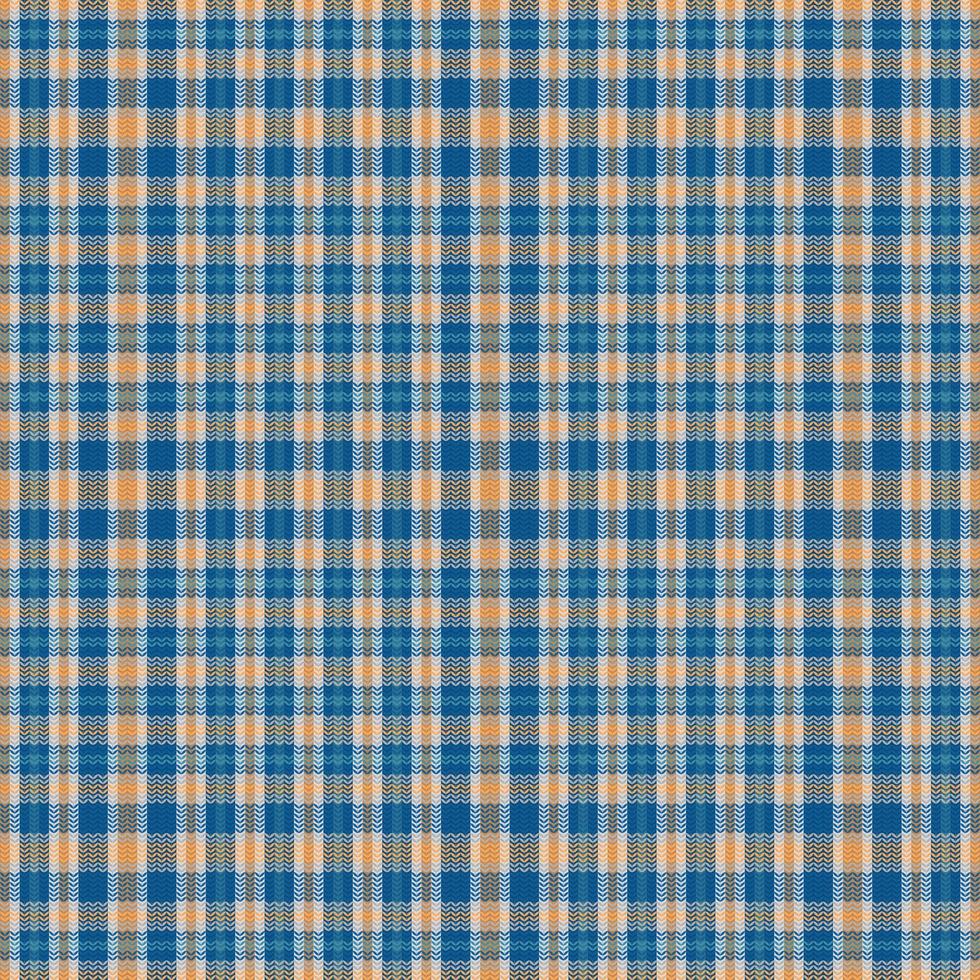 Tartan plaid pattern with texture and retro color. vector