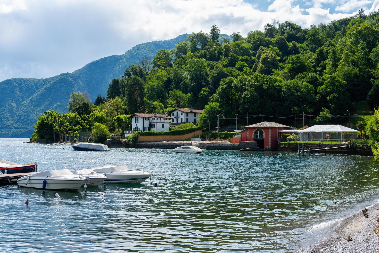 View over lake Como from Lenno photo
