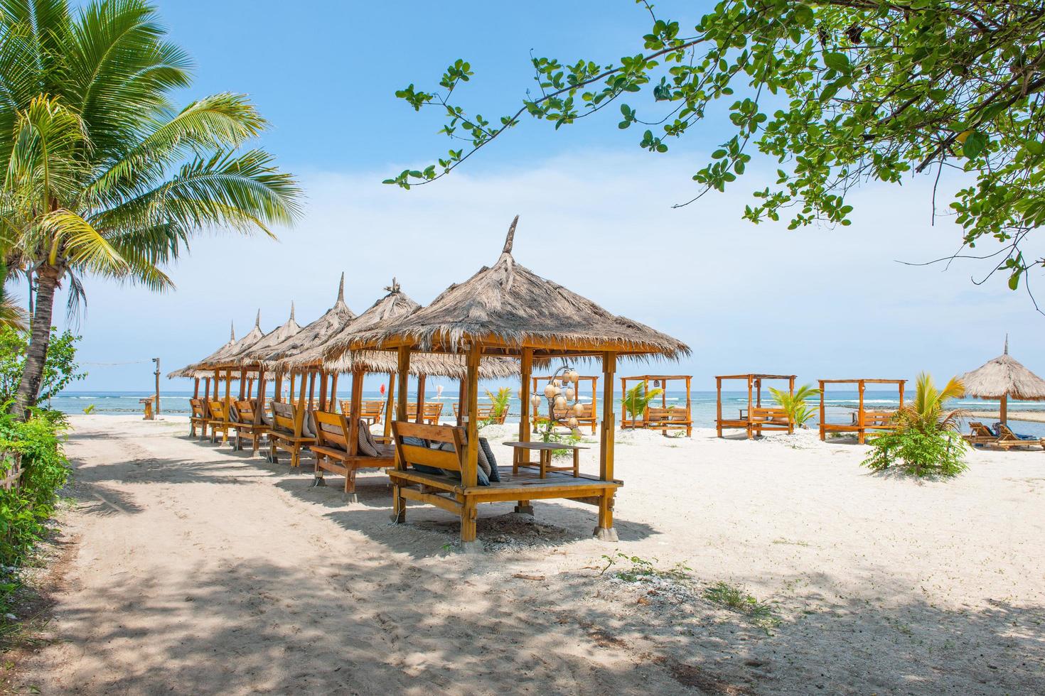 Seaview on tropical island photo