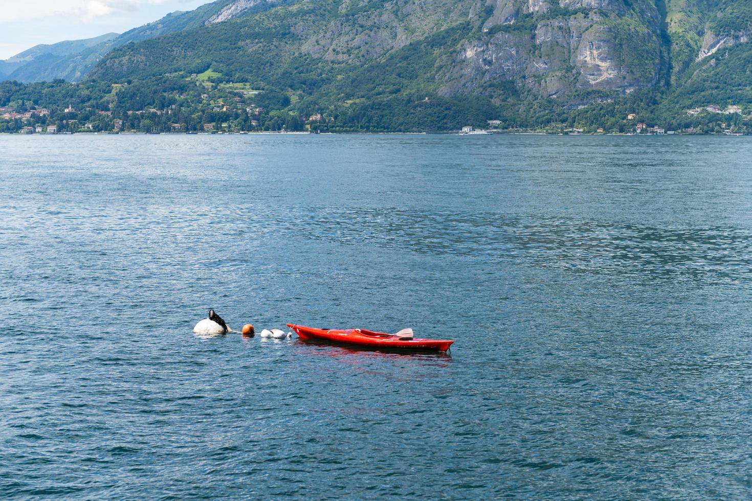 Kayak at lake Como photo