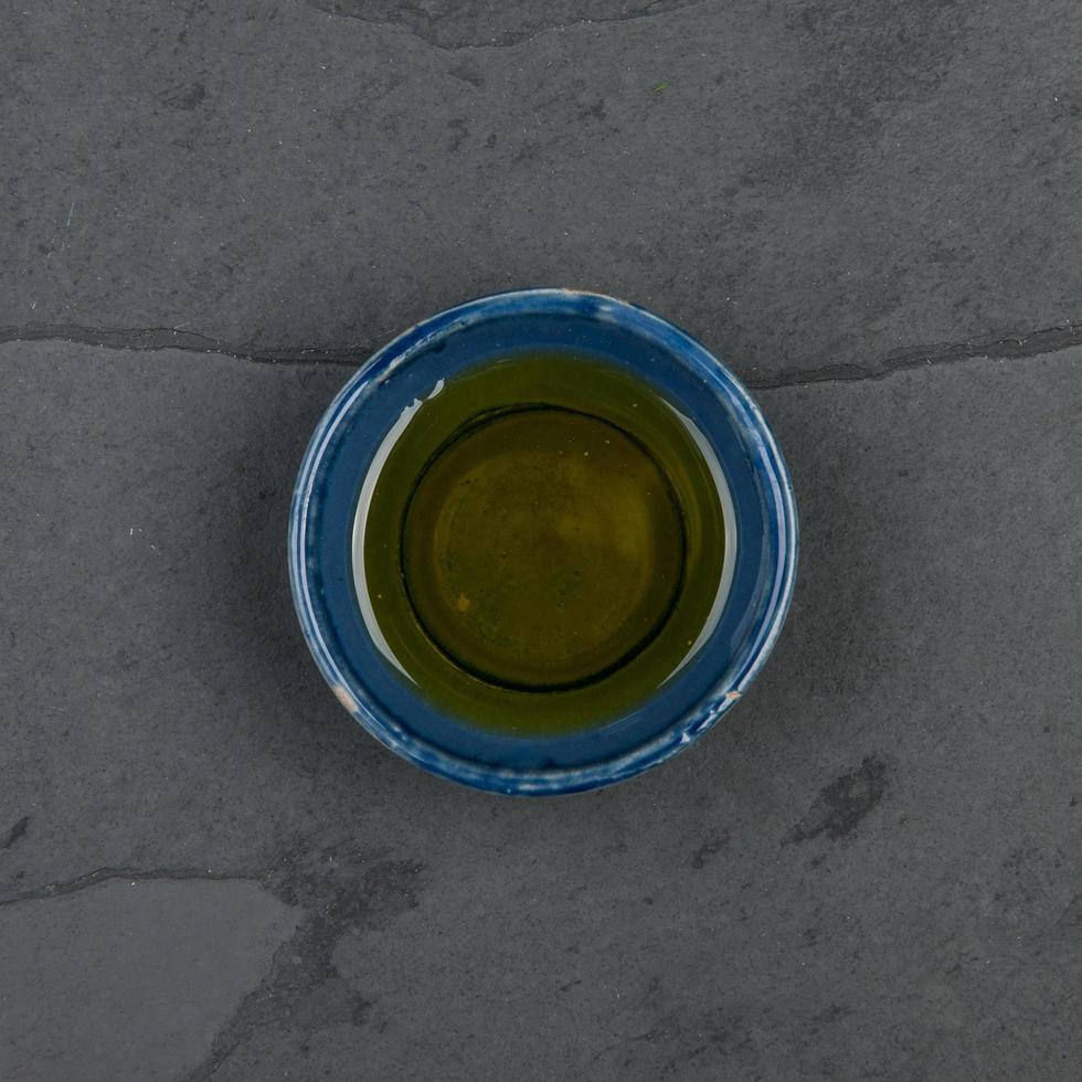 Vinegar on table photo