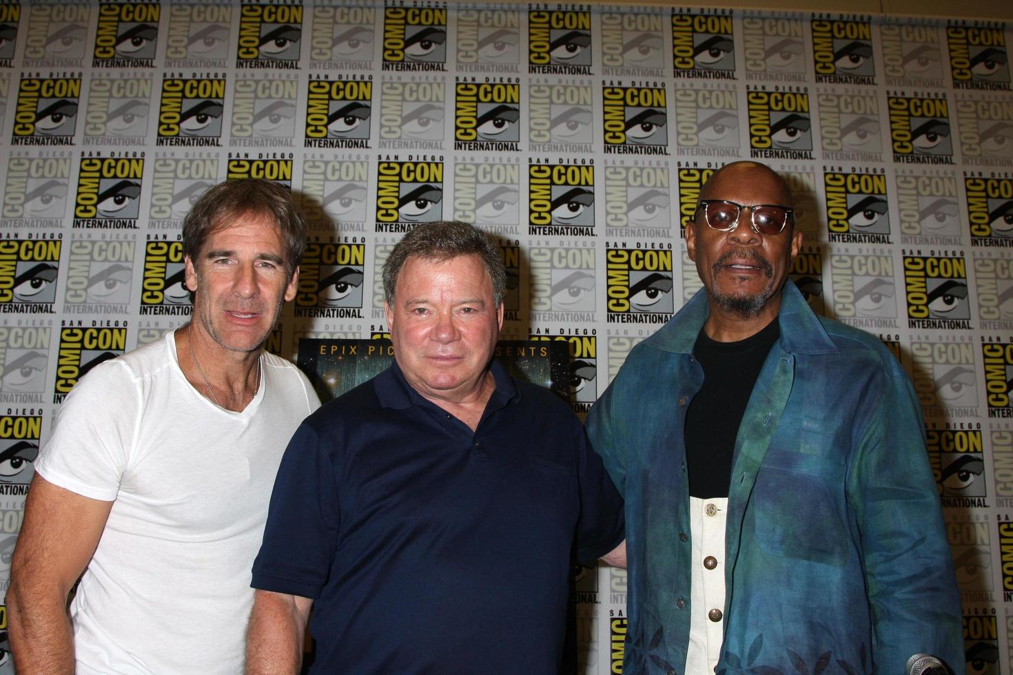SAN DIEGO, JUL 22 - Scott Bakula, William Shatner, Avery Brooks at the 2011 Comic-Con Convention, Day 2 at San Diego Convention Center on July 22, 2010 in San DIego, CA photo