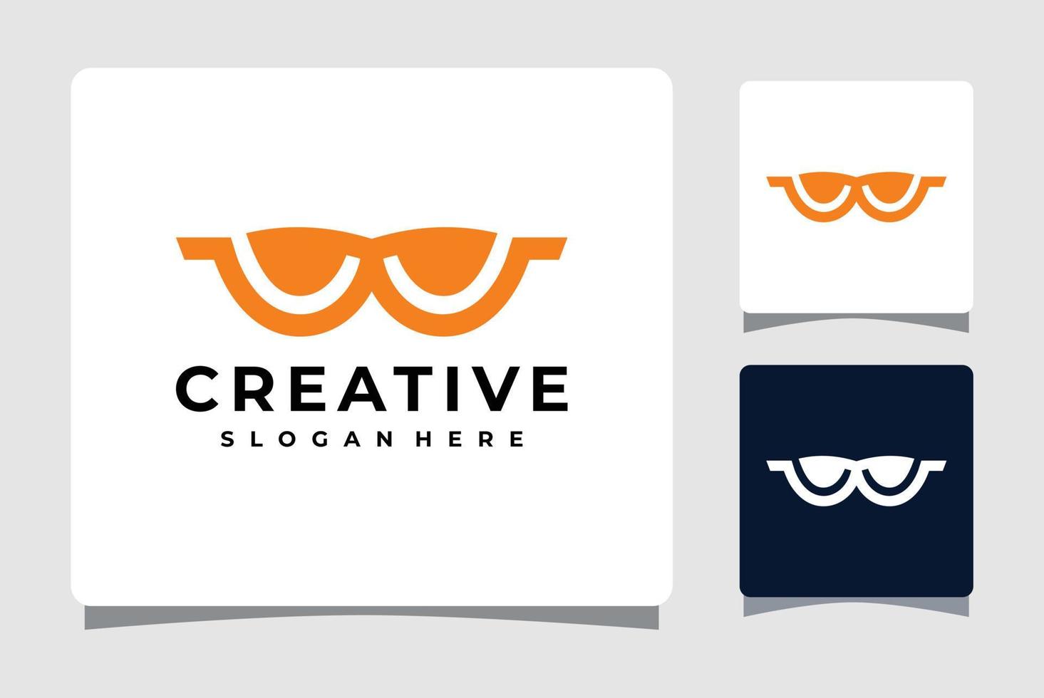 inspiración de diseño de plantilla de logotipo de gafas ópticas vector