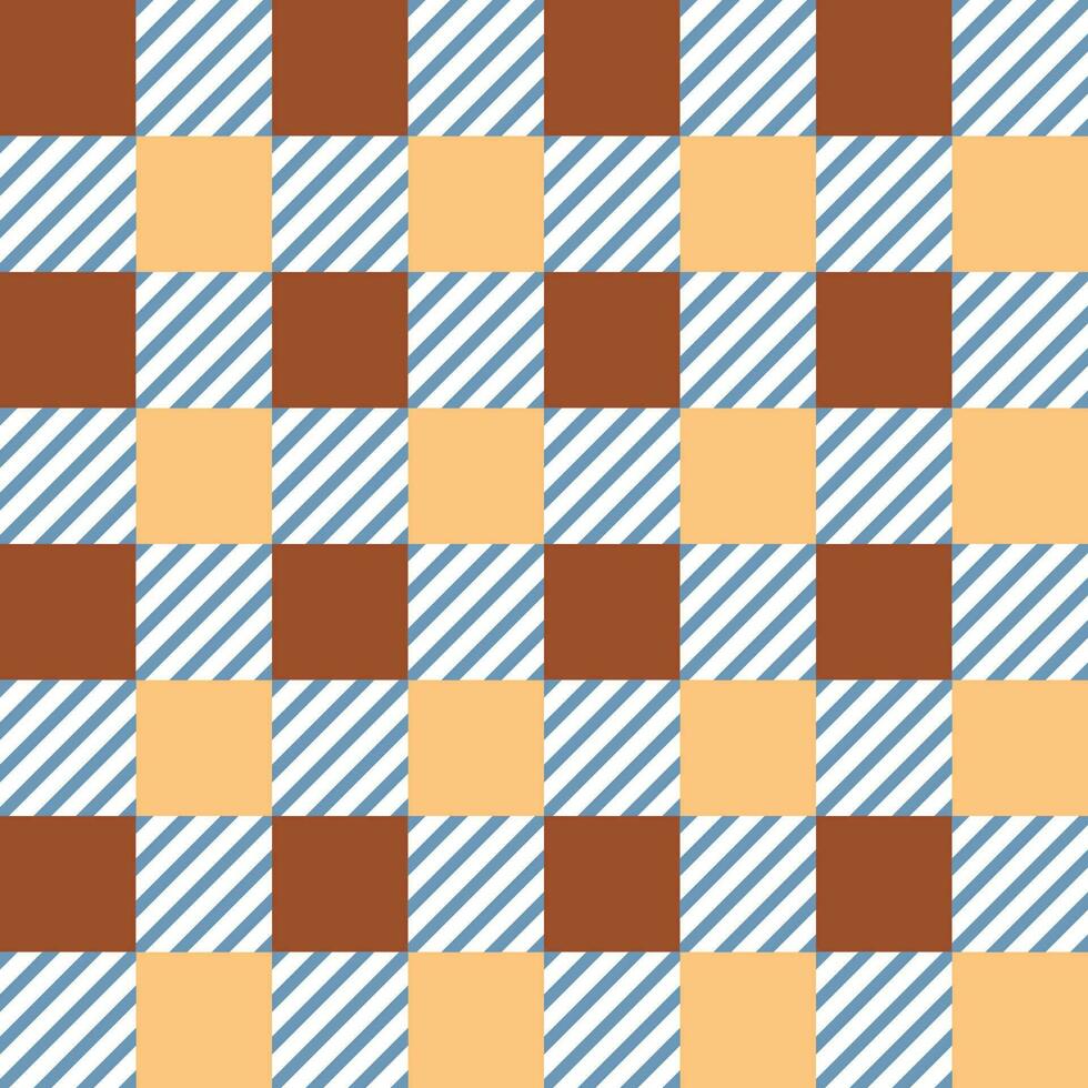 Seamless background with various patterns in creamy brown tones. vector