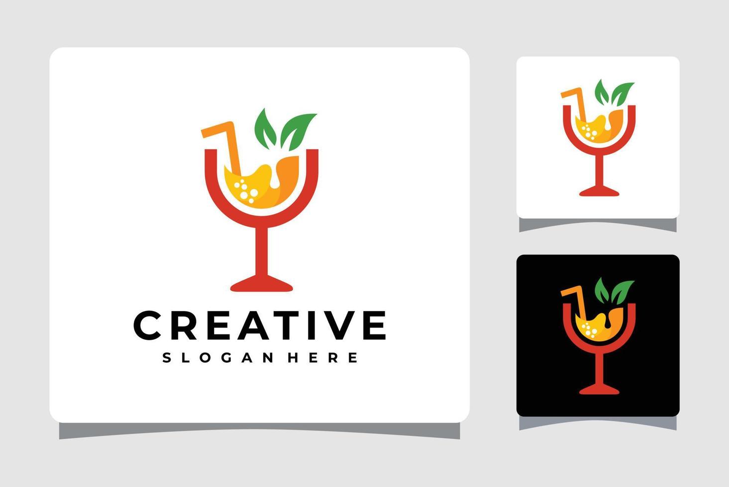 Healthy Fresh Juice Logo Template Design Inspiration vector