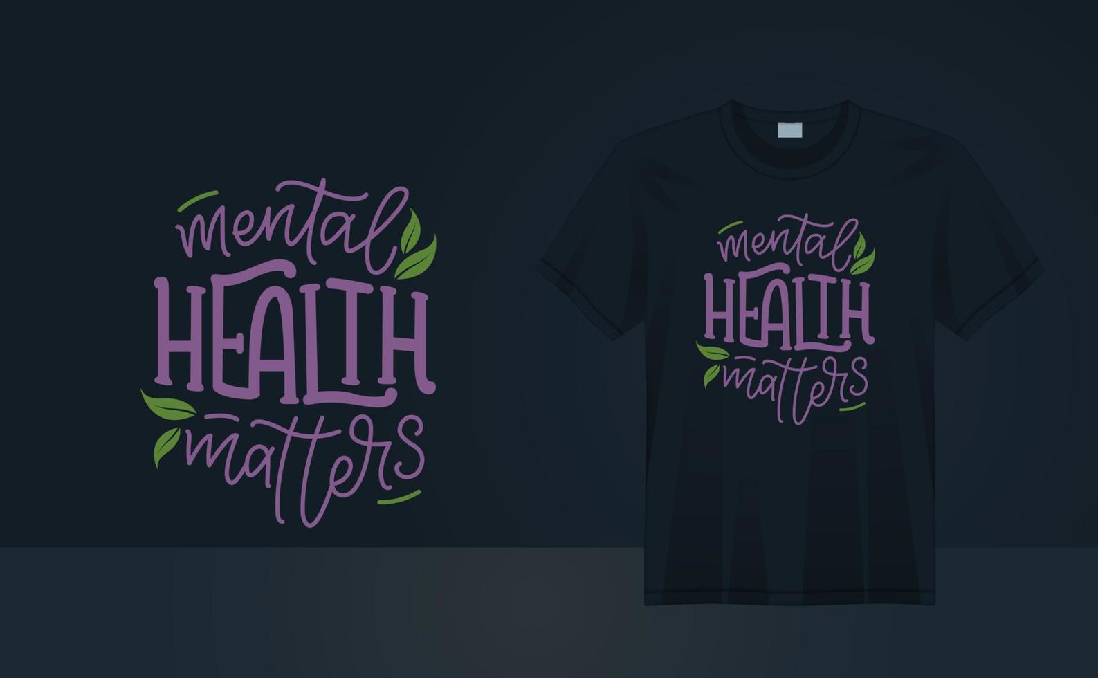 asuntos de salud mental: citas de diseño de camisetas de salud mental para la impresión de camisetas, afiches, vectores de arte mural