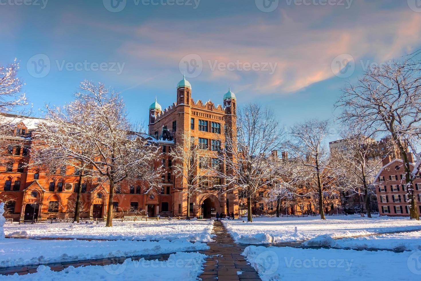 New Haven city downtown skyline cityscape of Connecticut, USA photo