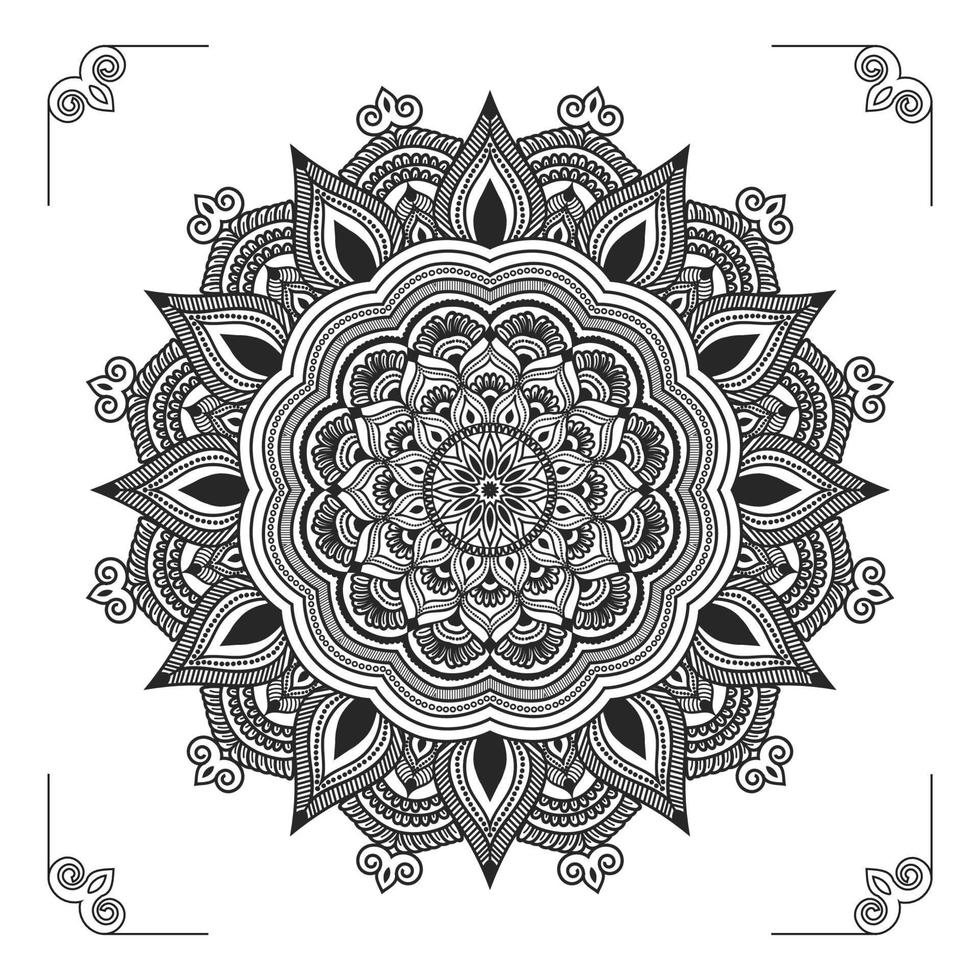 diseño de fondo de mandala ornamental de lujo creativo, moderno, abstracto y profesional o vector de diseño de patrón