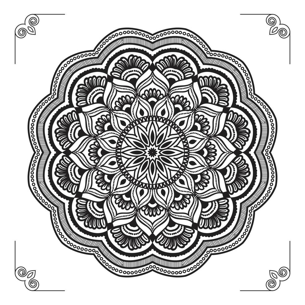 diseño de fondo de mandala ornamental de lujo creativo, moderno, abstracto y profesional o vector de diseño de patrón