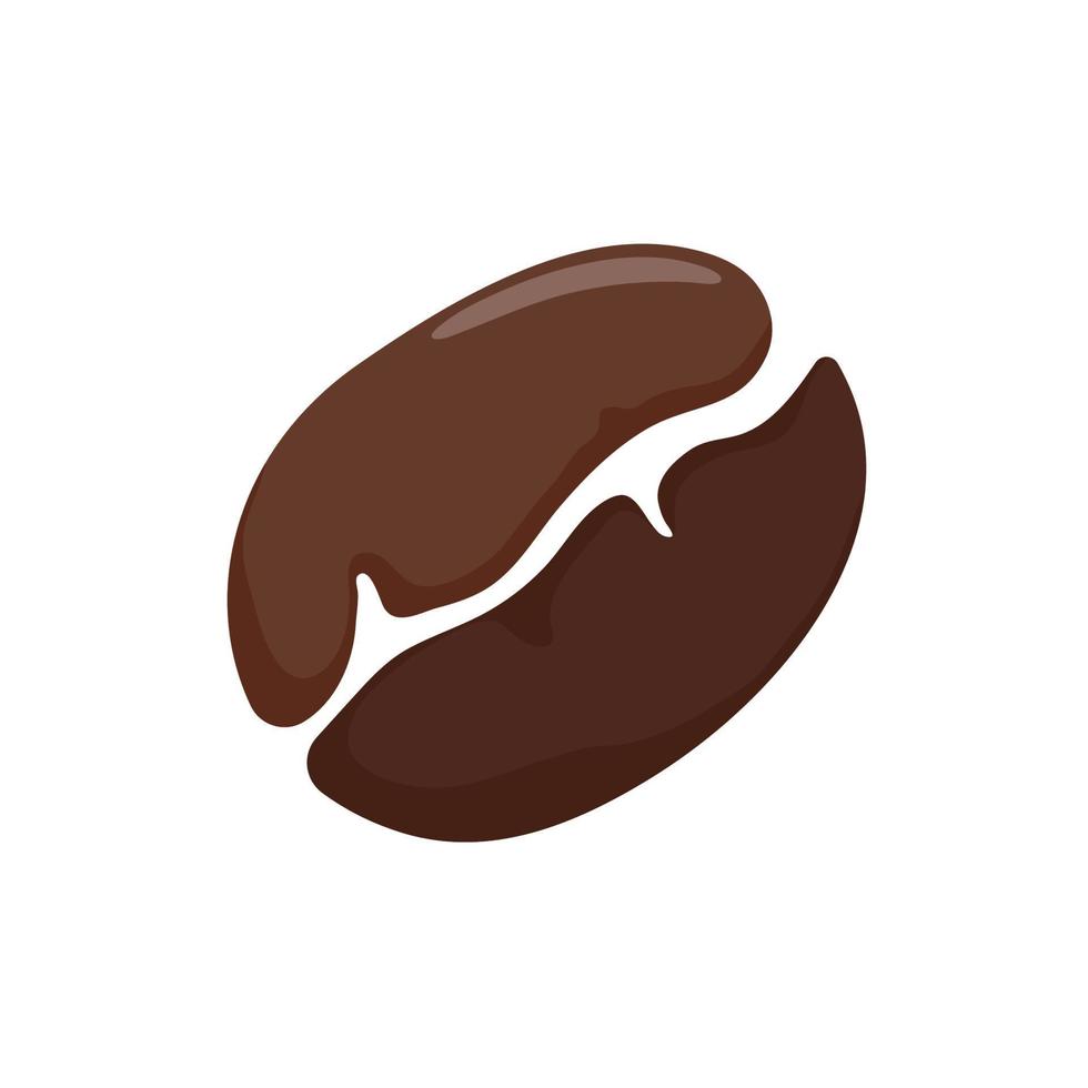 brown roasted coffee beans It has a bitter aroma and taste. For brewing with hot drinking water vector