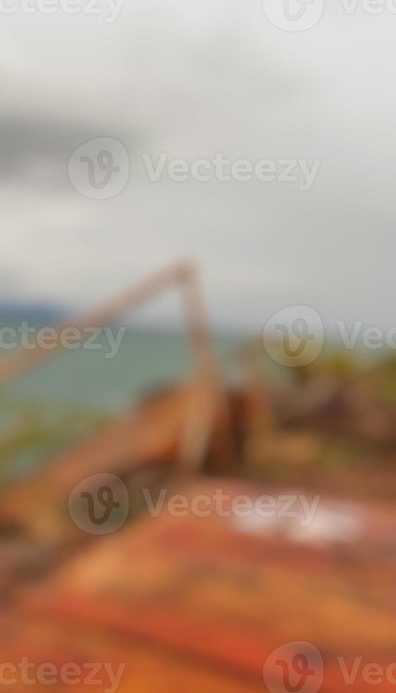 defocused abstract background of Ulele Sea, Banda Aceh. photo