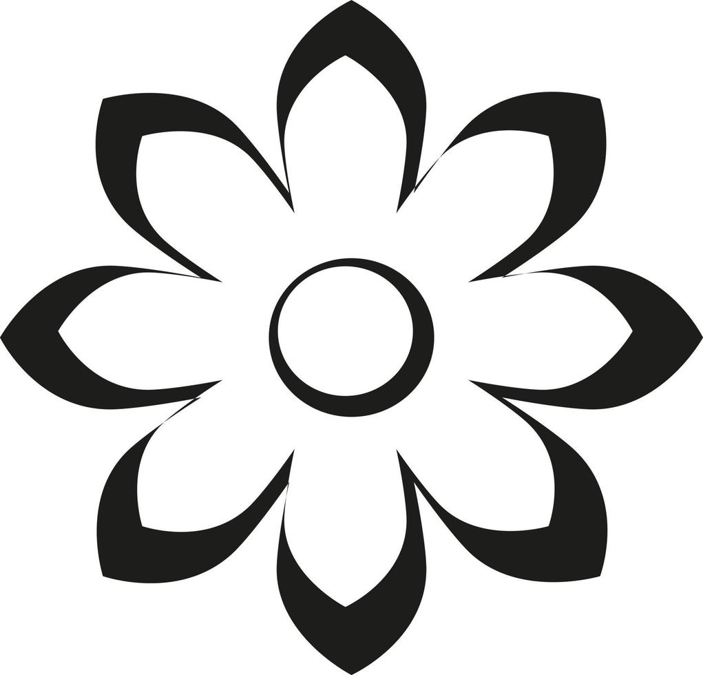 Flowers silhouettes decoration. vector