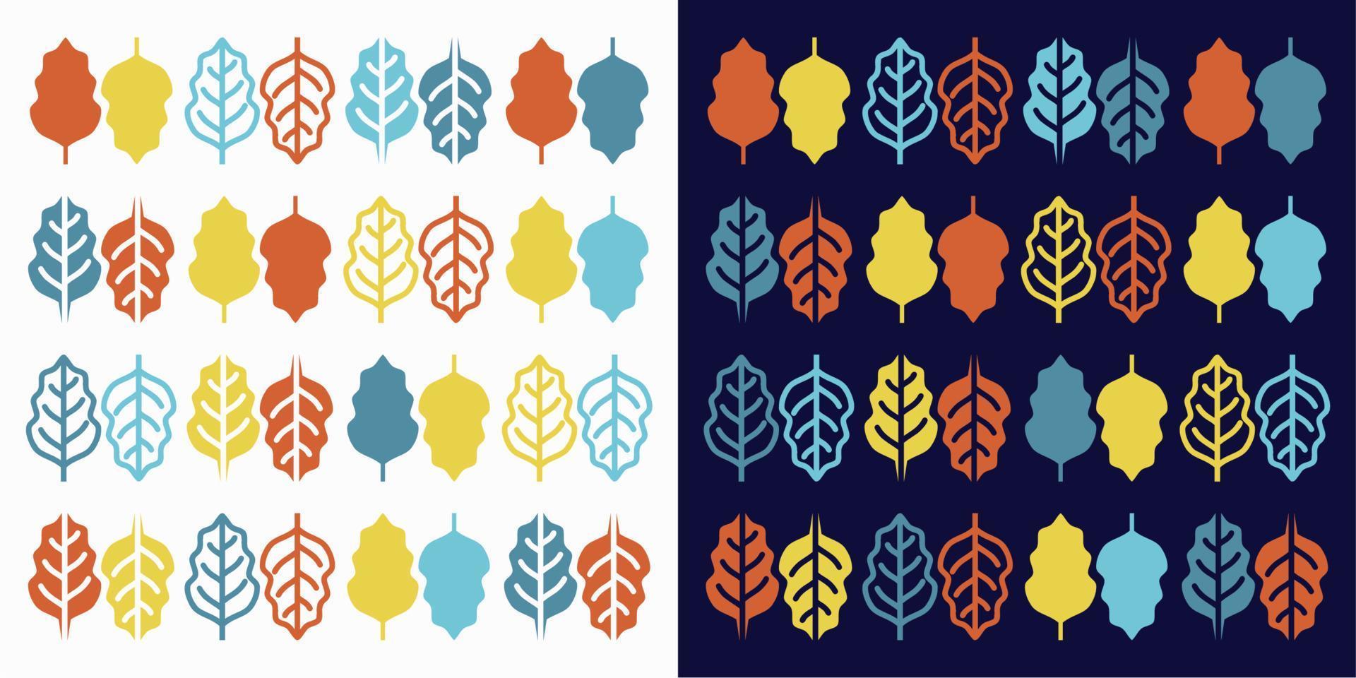 Abstract geometric leave symbol icon vector