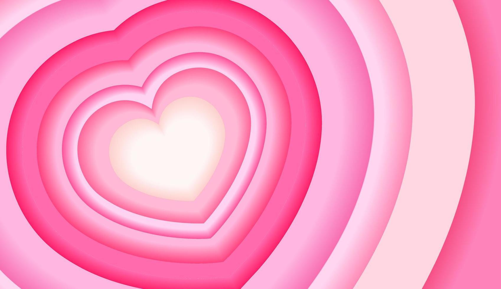 Paper style valentines day background, vector illustrator
