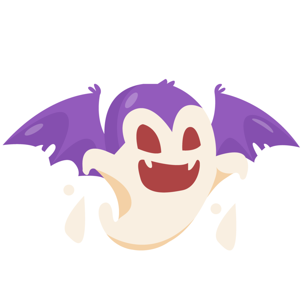 Cute Spirit Ghost in Vampire Costume png