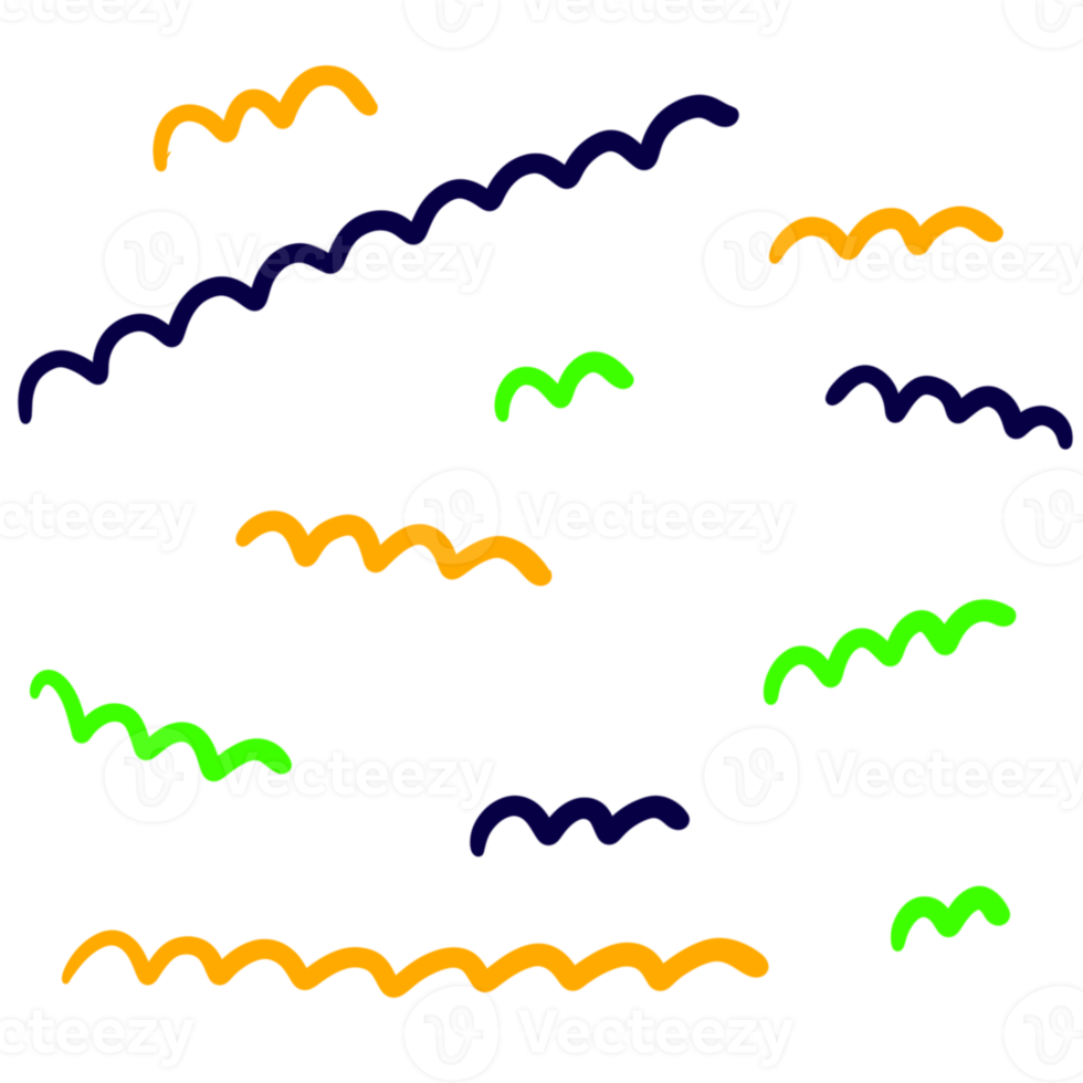 Doodle wiggly line clipart. png