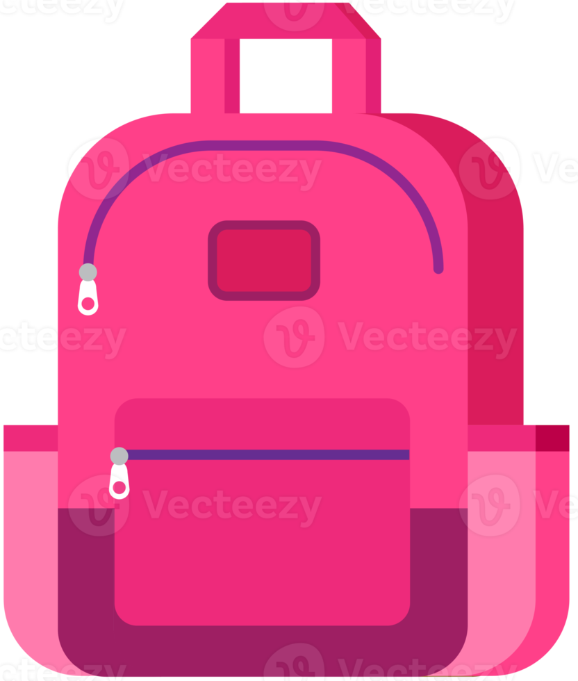 volta para a escola, mochila, ilustração dos desenhos animados png