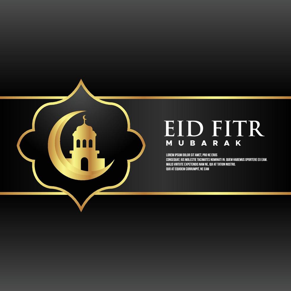 fondo de diseño de eid al fitr para el momento de saludo vector