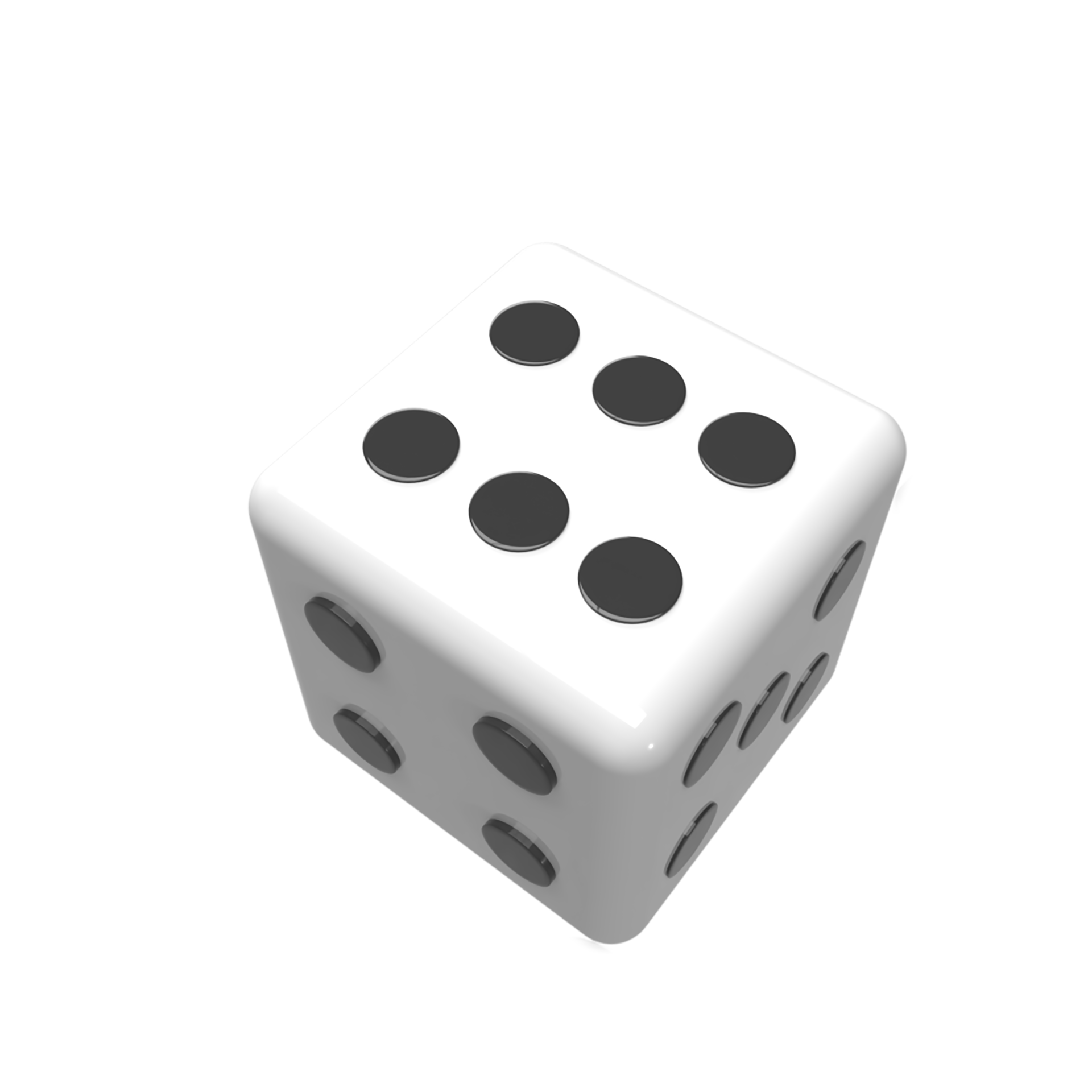 Dice cartoon style. 3d render illustration 9257915 PNG