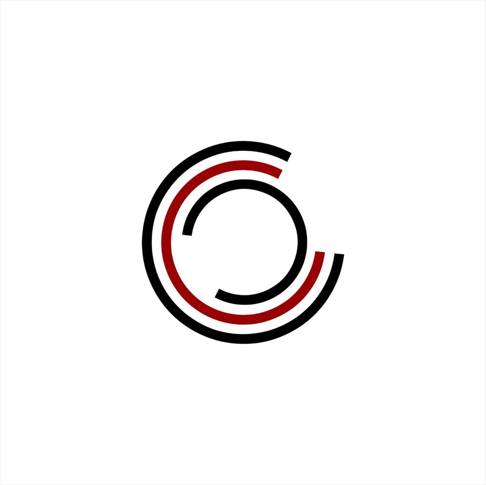 simple C, CC, CCC, CCO initials company logo vector