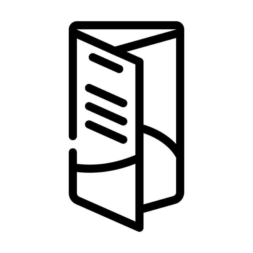 info booklet line icon vector illustration line