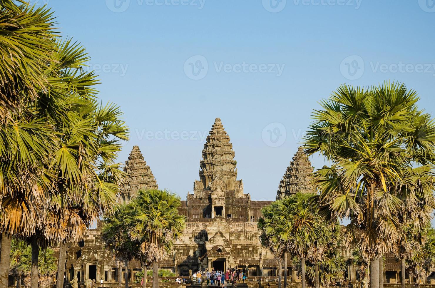 Angkor Wat the World's Heritage at Siem Reap Province of Cambodia. photo