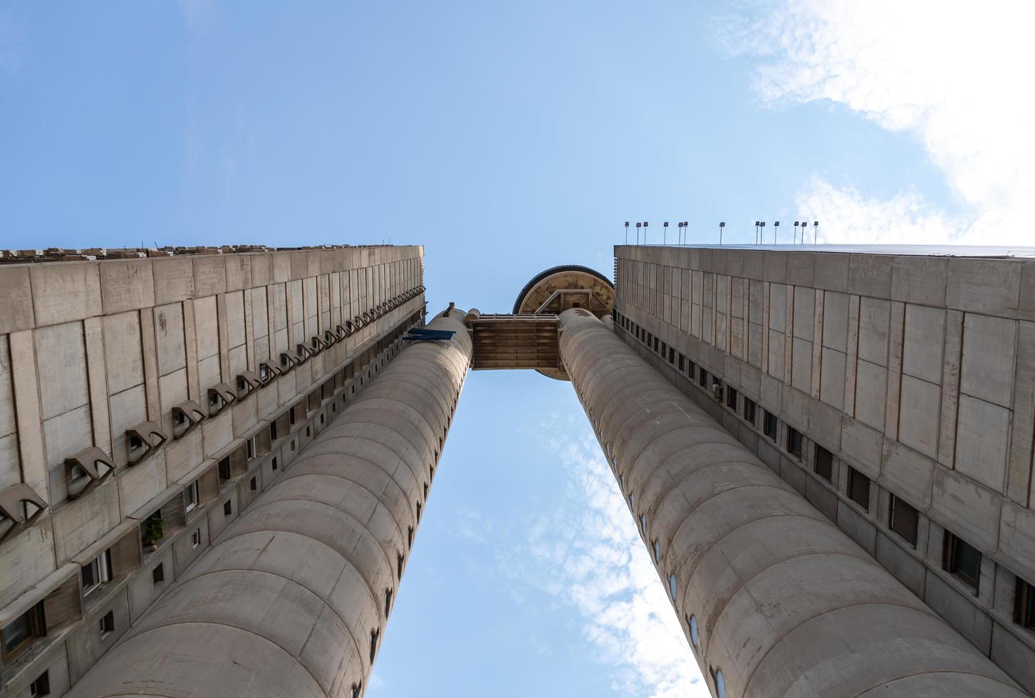 Genex tower in Belgrade view from below photo