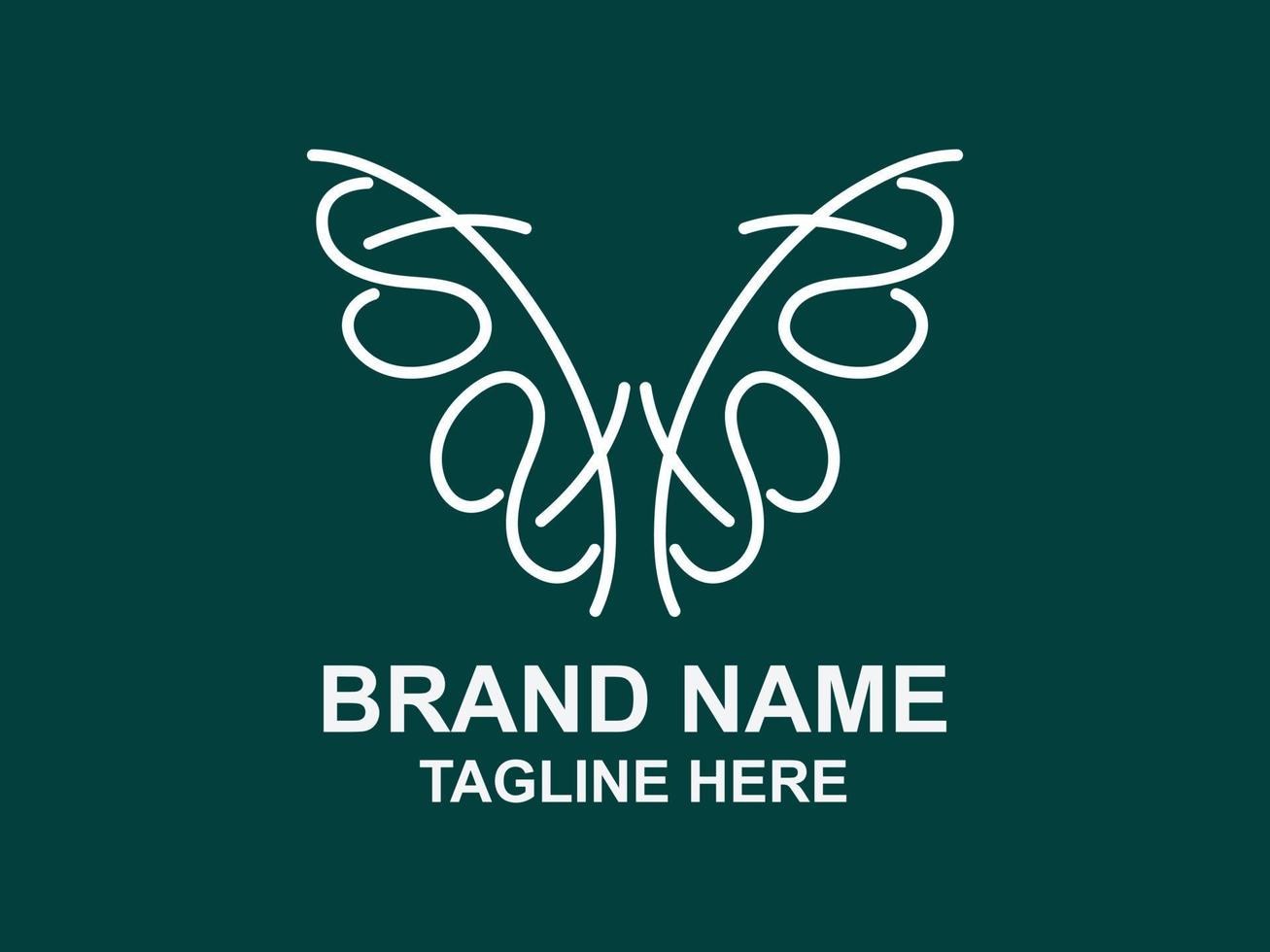 Letter V Butterfly Logo vector