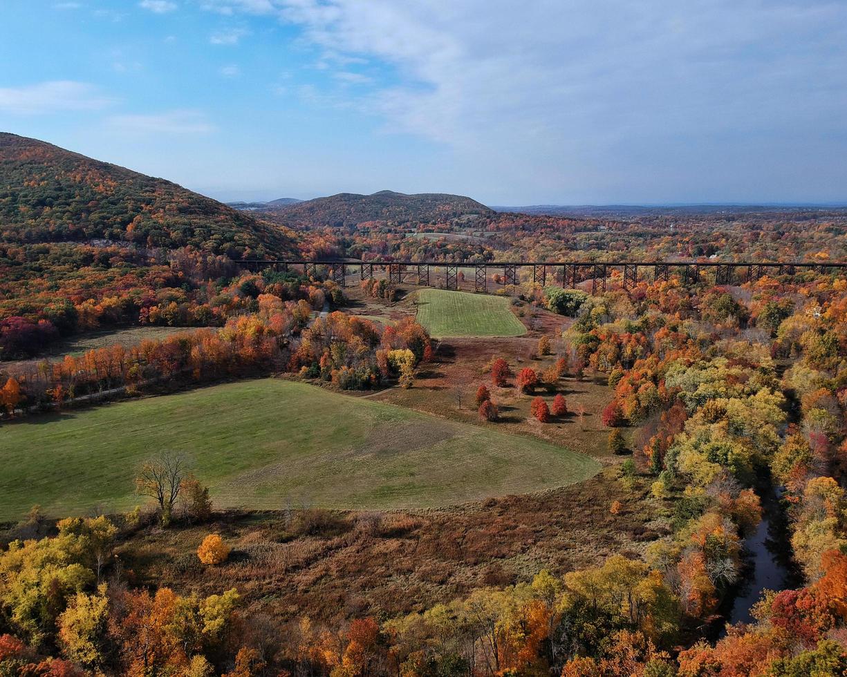 Aerial drone photo of the Moodna Viaduct