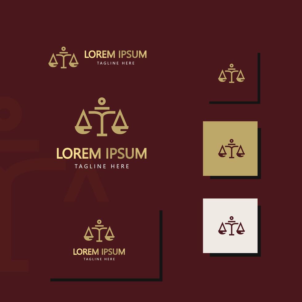 Law FirmGold Luxury Logo vector