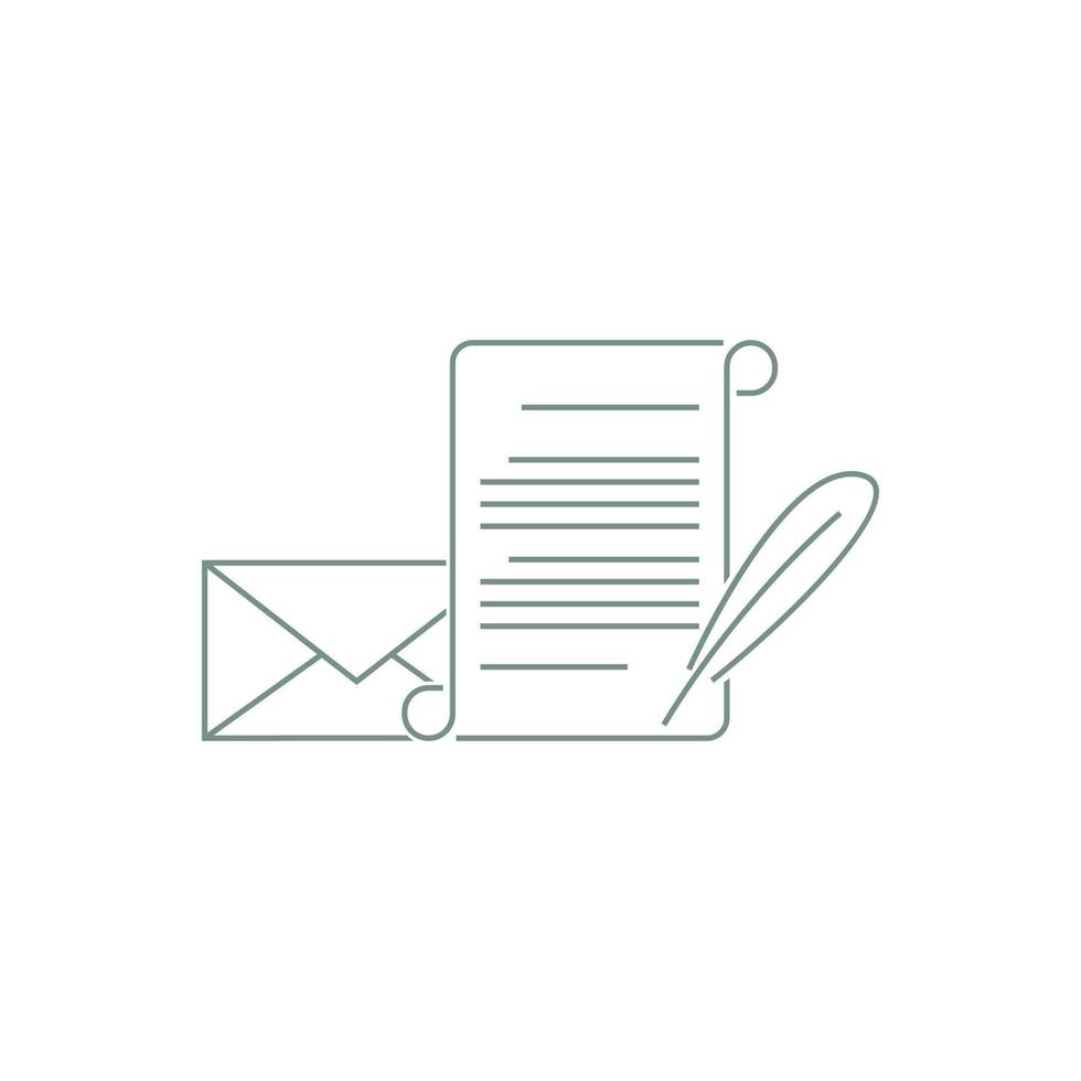 Envelope icon, mail icon illustration vector