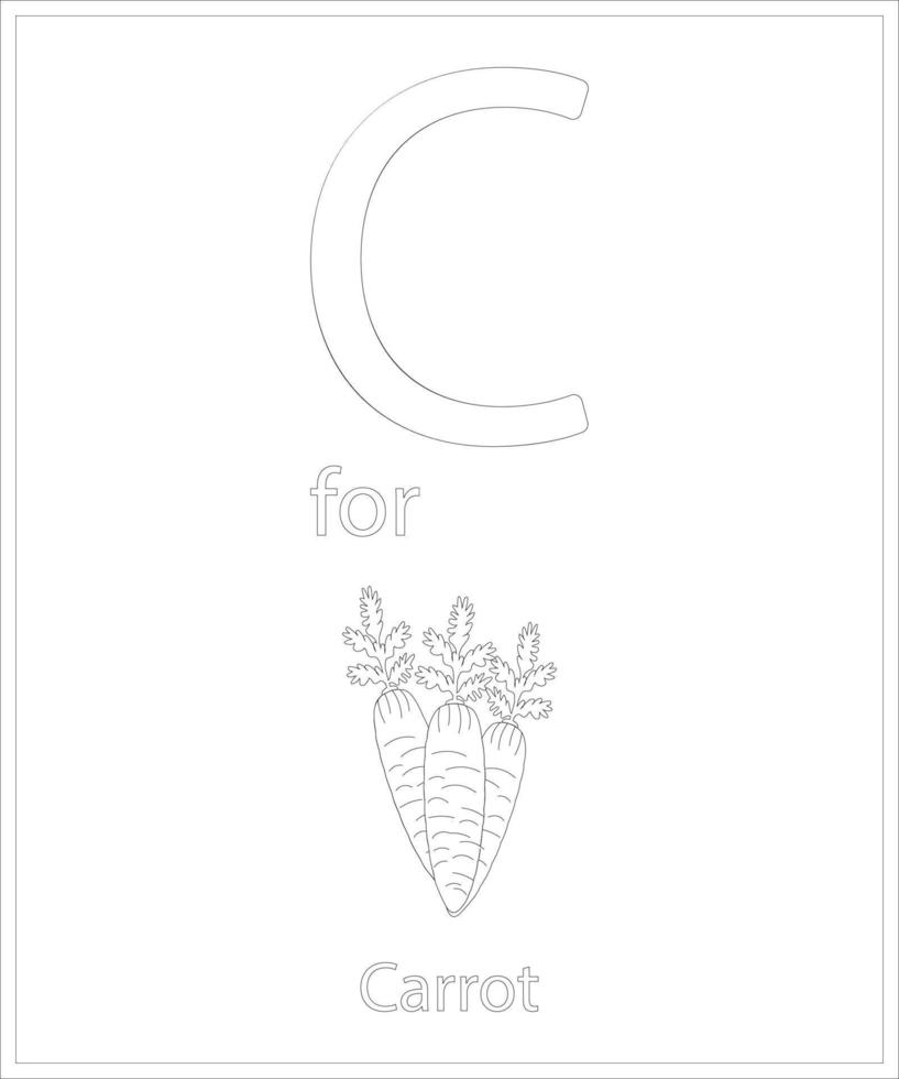 Letter coloring pages vector
