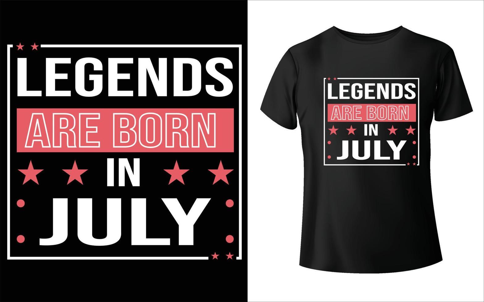 Legends are born in month t shirt design, month January February March April May June July August September October November December t-shirt design vector