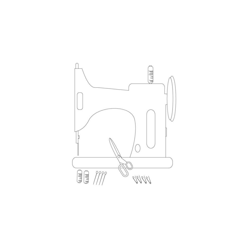 sewing machine icon image vector illustration