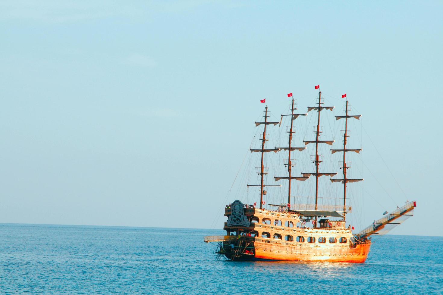 ship on the ocean photo