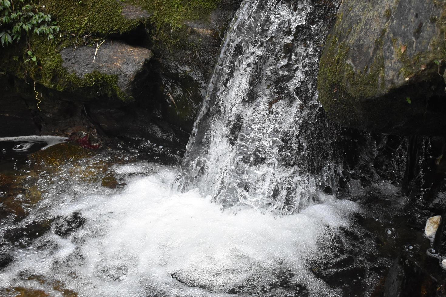 hermoso tiro de caída de agua foto