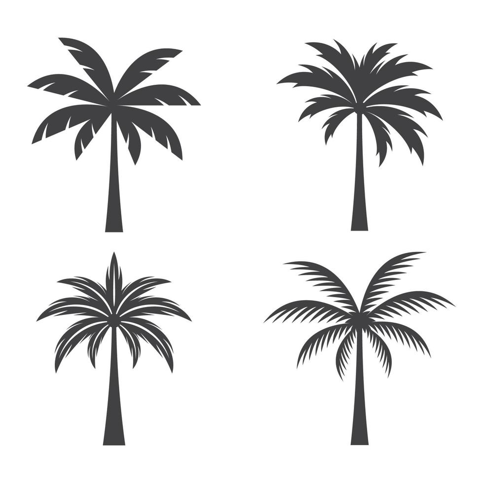 Palm tree logo images illustration vector