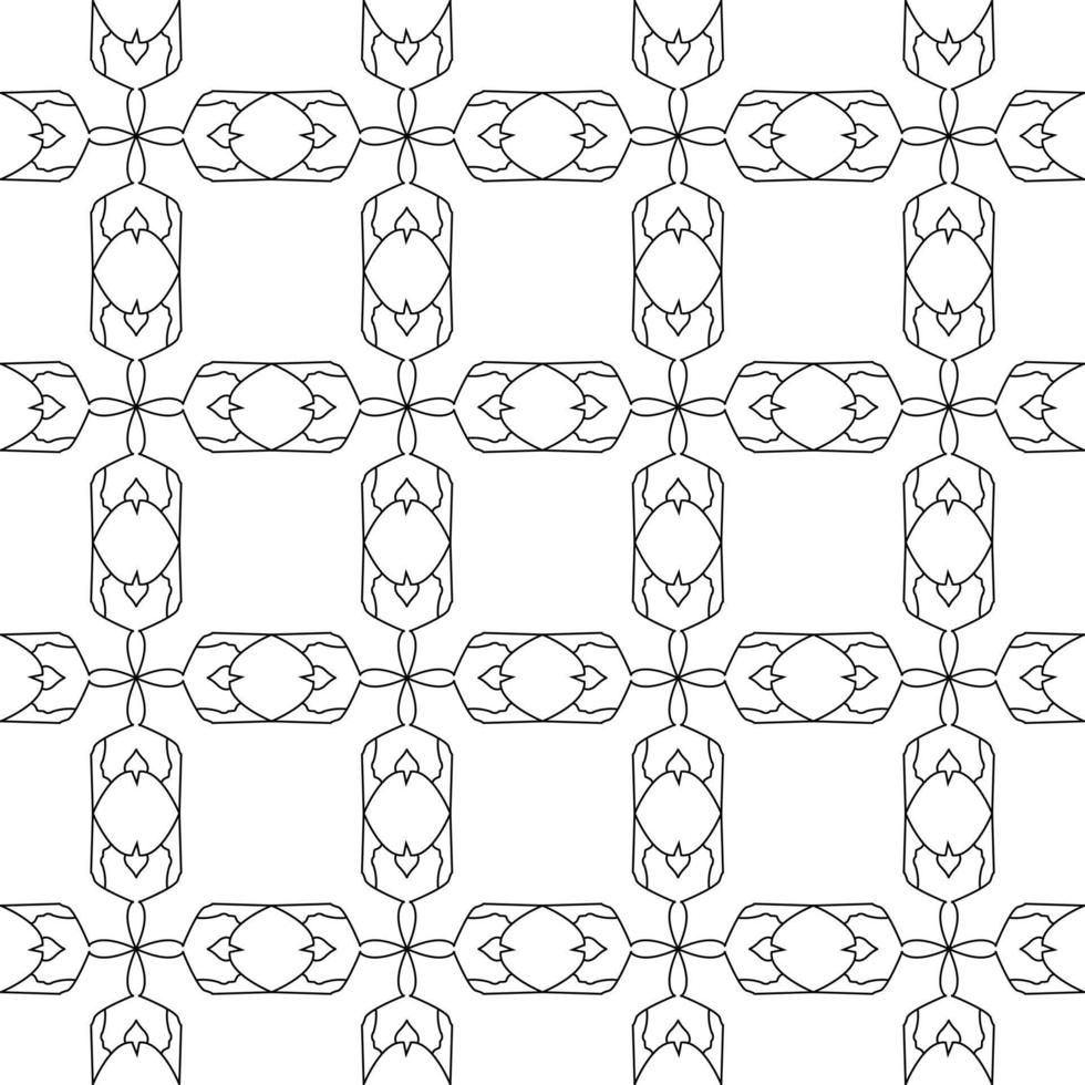 black and white sketch of flora and fauna batik. can be used for various purposes vector