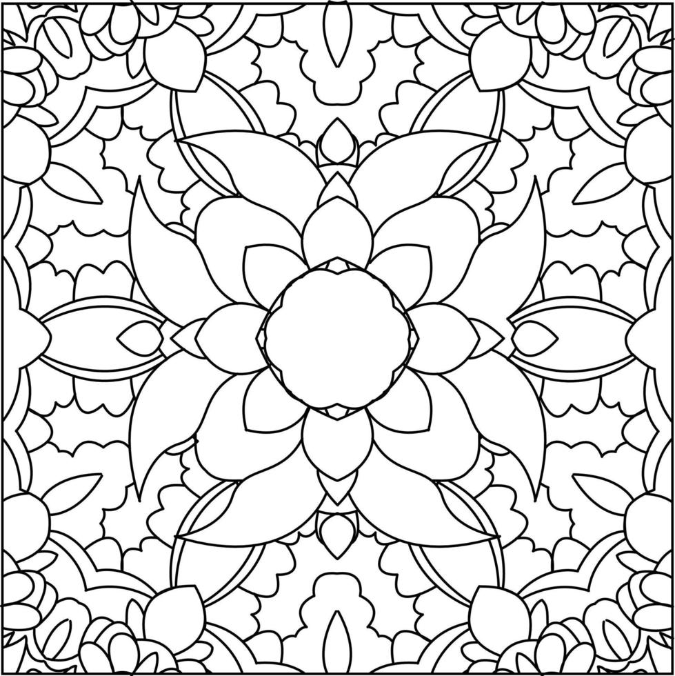 black and white sketch of flora and fauna batik. can be used for various purposes vector