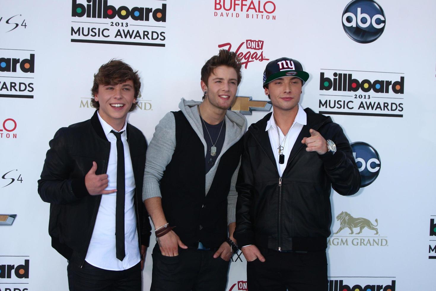 LOS ANGELES, MAY 19 - Emblem3 arrives at the Billboard Music Awards 2013 at the MGM Grand Garden Arena on May 19, 2013 in Las Vegas, NV photo