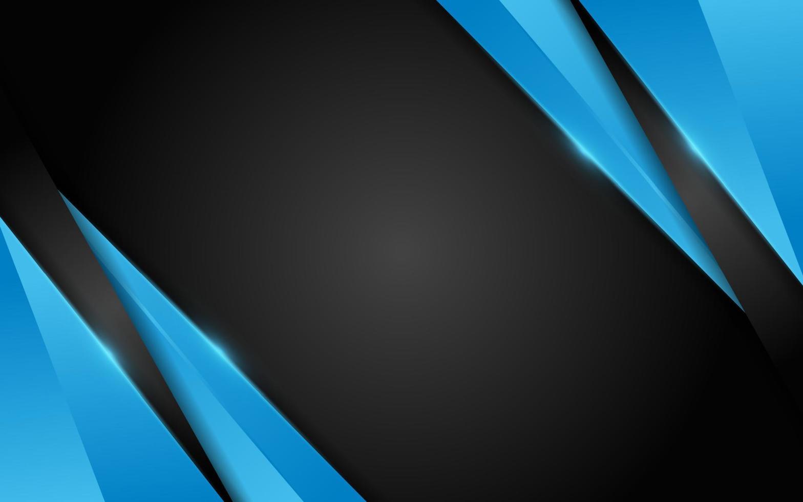 Abstract dynamic blue combination with black background design. vector