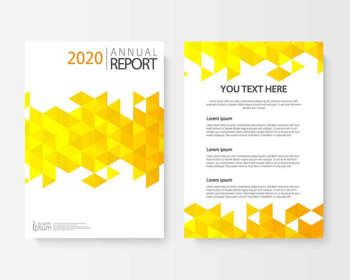 Front and back abstract cover modern flyers brochure vector