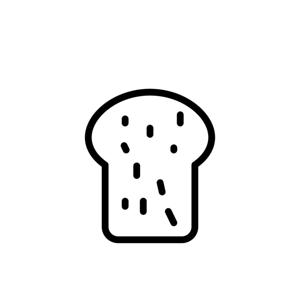 Illustration Vector Graphic of Bread Icon