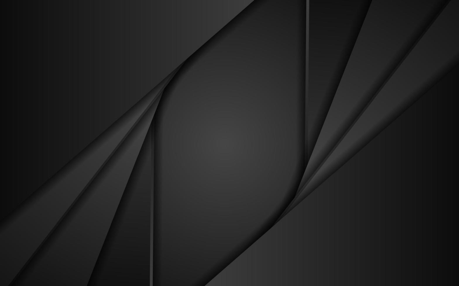 Abstract dynamic black background design vector