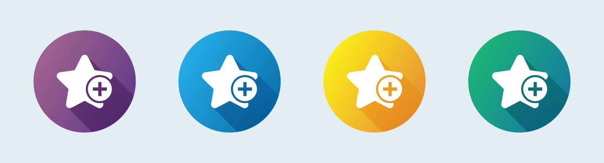 Stars customer product favorite flat icon for apps and websites. User interface vector icon.