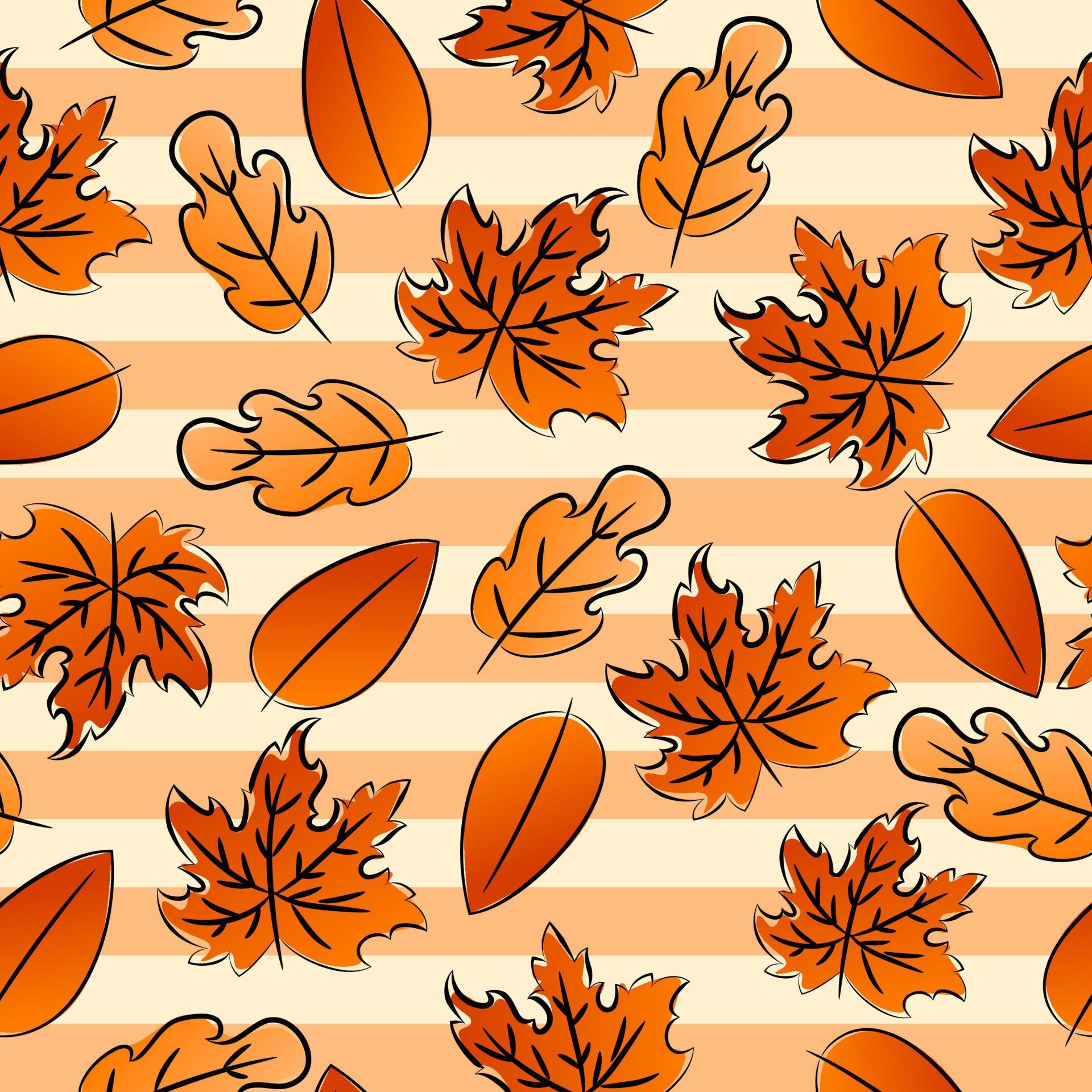 Autumn Leaf pattern seamless 9259211 Vector Art at Vecteezy