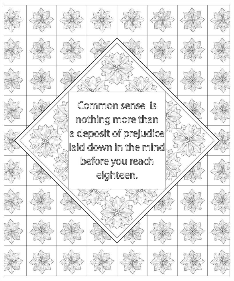 motivational coloring page vector